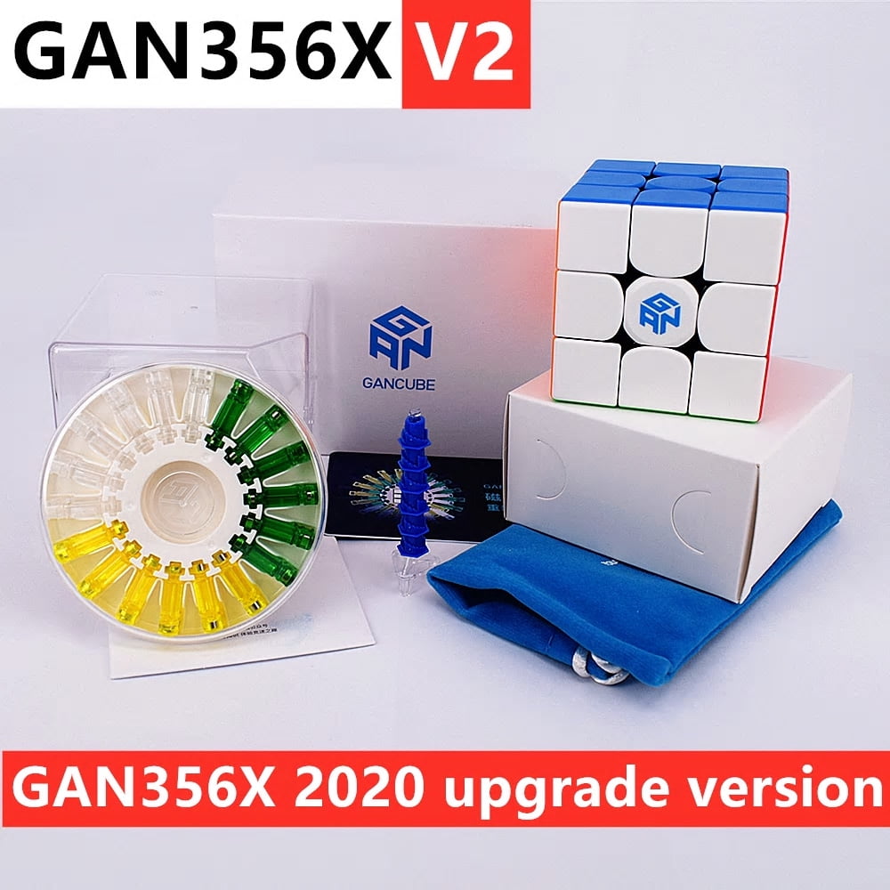 Gan 356X IPG V5 3x3x3 Black Speed Cube Puzzle Toys USA Stock 