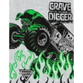 Monster Jam Grave Digger Monster Truck TShirt and Shorts Outfit Set