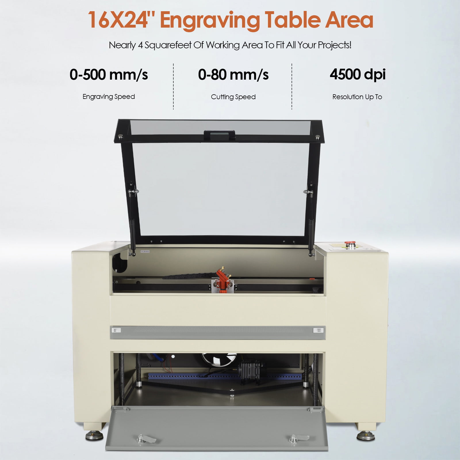 Secondhand 40W CO2 Laser Engraving Marking Machine Engraver Marker 12x8 in.  K40