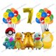 thumbnail image 4 of Decoración para fiesta de cumpleaños de Pokémon Pikachu Lightning, nuevo juego de globos, suministros para eventos infantiles, vajilla desechable, pancarta, máscara, fondo, 4 of 5