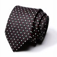 thumbnail image 1 of Corbata de seda de poliéster con puntos de corbata, fabricante de corbatas de 8 cm para hombres de negocios, ropa formal, corbata de estudio para bodas, 1 of 6