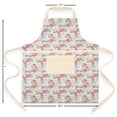 thumbnail image 7 of Mainstays Chef Kitchen Apron, 28" x 32" Cotton Apron with Pocket for Cooking, Baking, Gardening, Multi Floral Yellow Gingham, 7 of 7