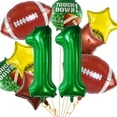 thumbnail image 1 of Set de decoración para fiestas de cumpleaños con temática de fútbol con globos, 1 of 7