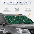 thumbnail image 5 of Yiaed Mint Bird Feathers Print Car Front Windshield Sun Shade,Foldable Anti-UV Car Sunshade for Front Window for Most Vehicles-Large, 5 of 5