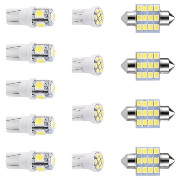 13Pcs T10 31mm Festoon LED Light Bulb