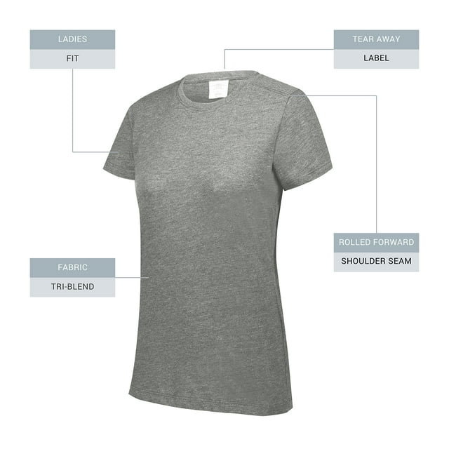 Augusta sportswear T-Shirt Tri-Mélange pour Femmes