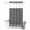 Black, variant on No Hook Shower Curtain, Farmhouse Black White Striped Shower Curtains for Bathroom with See Through Top Window, Modern Stripes Waterproof & Washable Bath Curtain Stall 48"x72"