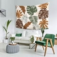 thumbnail image 2 of YFYANG Brown Floral Leaf Texture Tapestry, Bedroom Dormitory Living Room Decoration Tapestrys Wall Hanging , 80 x 60 in, 2 of 8