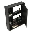 thumbnail image 3 of Fine Fixtures Surface Mount Bathroom Medicine Cabinet, Black., 3 of 5