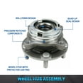thumbnail image 2 of Bodeman Front Wheel Hub & Bearing Assembly for 2009 2010 2011 2012 2013 2014 2015 2016 GT-R, 2 of 7