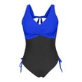 thumbnail image 5 of Women's Slim Retro Pleated Swimsuit - with Breast Pad, for Beach & Pool, 5 of 5