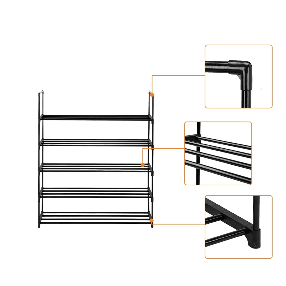 Kepooman 5 Tiers Shoe Rack, Storage Shelf Organizer for Bedroom, Entryway, Hallway Kepooman 5 Tiers Shoe Rack, Storage Shelf Organizer for Bedroom, Entryway, Hallway