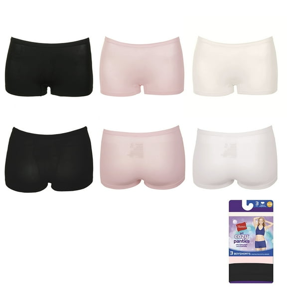 Women's Get Cozy Boyshort Panties - 3 Pack