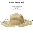 thumbnail image 5 of Solaris Women Sun Straw Hat, Summer Ladies Foldable Straw Hat with Wide Brim, for Beach Travel Gardening, 5 of 7