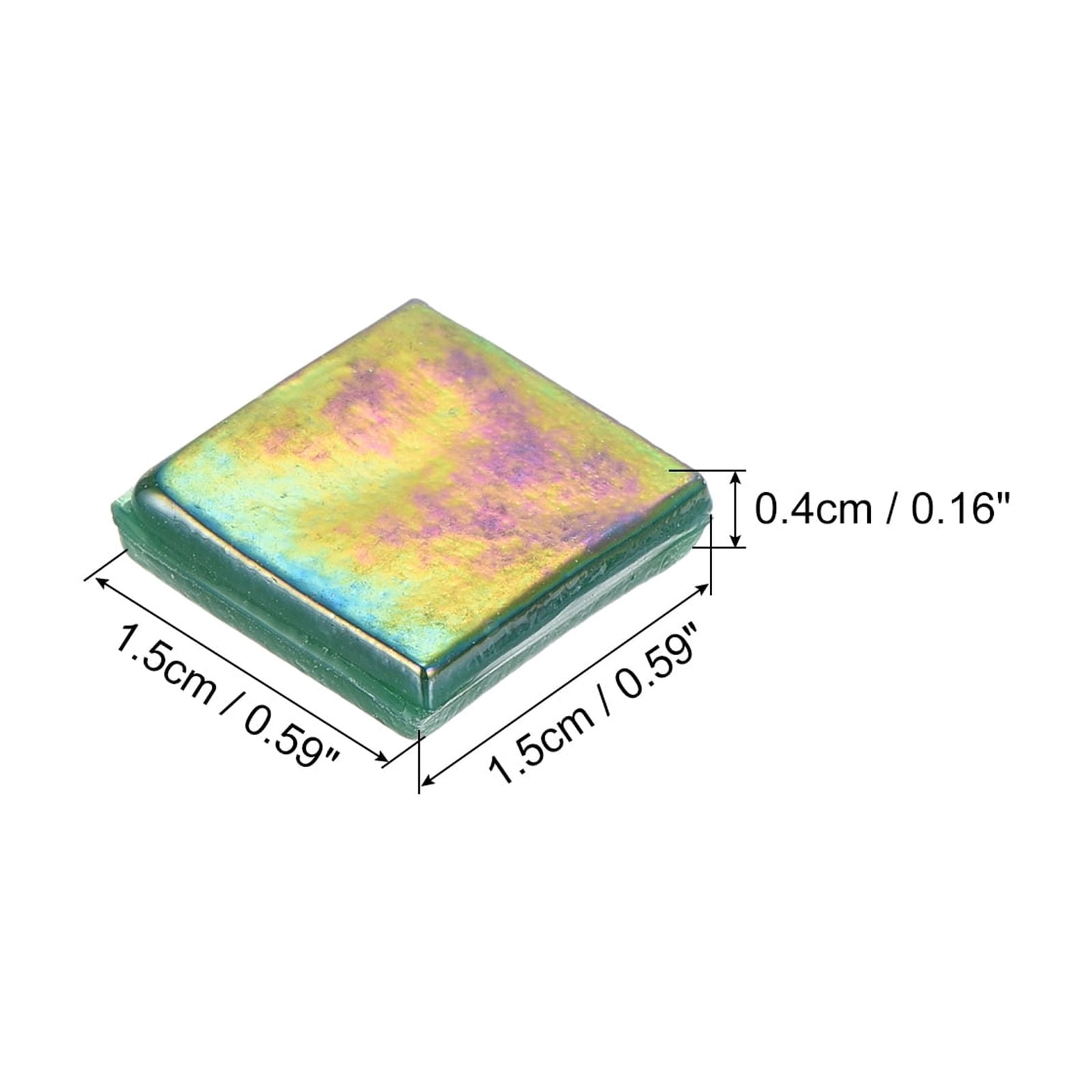 Uxcell 260Pcs Mosaic Tiles, Micro Glass Tiny Mini Mosaic Tile DIY Hobbies Handmade Crystal Free Stone Ultra Blue