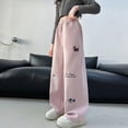 thumbnail image 6 of Ccpelsie Girls Oversized Sweatpants Wide Leg Loose Fit Lounge Pants High Waisted Elastic Drawstring Comfortable Casual Joggers(Pink,8-9 Years), 6 of 7