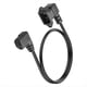 thumbnail image 2 of Cable de Extensión para Computadora IEC C13 A C14 de 90 Grados, Cable de Alimentación PDU C14 A C13 para Servidores, Monitores y PC, 0,6 M, 2 of 8
