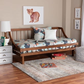 Baxton Studio Hancock Mid-Century Modern Charcoal Finished Wood