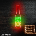 thumbnail image 2 of Glowneon Winter Xmas Beer Led Sign, Christmas Beer Bar Pub Neon Sign, 2 of 5