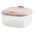 thumbnail image 1 of Contenedor grande para almacenar arroz de 6 kg, dispensador de cereales, contenedor de cocina a prueba de polvo. Rosado, 1 of 8