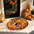 thumbnail image 2 of Fall Area Rug, 20x24'' Orange Pumpkin Floor Carpets Washable Indoor Floor Area Mat Stain-Proof Mat Non-Skid Rugs for Living Room Dining Kitchen Bedroom, Autumn Maple Leaf Thanksgiving Decor, 2 of 6