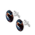 thumbnail image 2 of Starry Animals Stylish Stainless Steel Shirt Cufflinks Set for Men, for Formal Attire and Business Meetings, 2 of 6