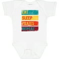 thumbnail image 3 of Inktastic Fitness Eat Sleep Pilates Repeat Boys or Girls Baby Bodysuit, 3 of 5