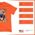 thumbnail image 4 of Tee Hunt Dean Russo Pets Art Pit Bull T-Shirt Everyone Has Best Dogs Men's Tee, Orange, Small, 4 of 5