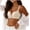 Beige, variant on Jelly Bras for Women Wireless Push up Thin Solid Color Breathable Large Size,Sizes S-XL