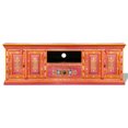 thumbnail image 2 of vidaXL TV Cabinet Solid Mango Wood Pink Hand Painted, 2 of 5