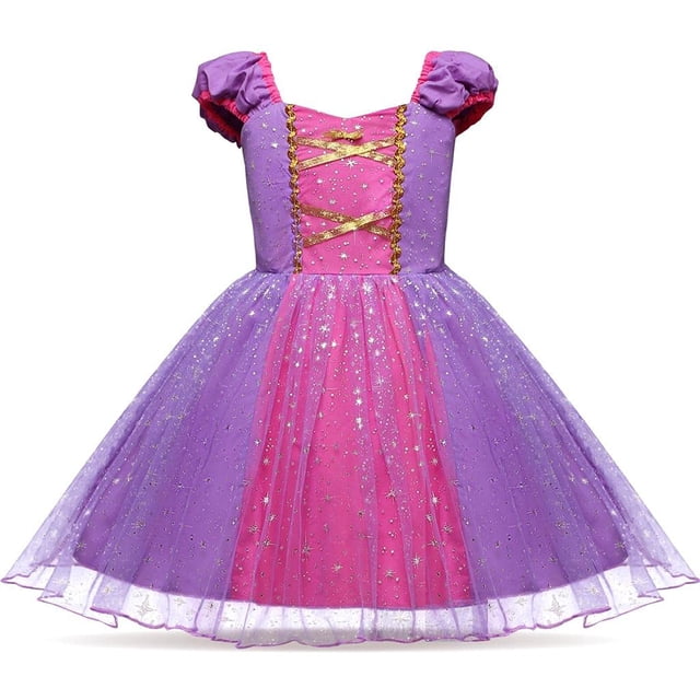 Disfraz de princesa, elegante vestido de tul con forma de margarita para niña pequeña