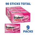 thumbnail image 3 of Trident Mega Bubblegum Sugar Free Gum, 9 Packs of 10 Pieces (90 Total Pieces), 3 of 10