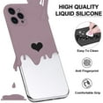 thumbnail image 3 of for iPhone 13 / Mini/Pro/Pro Max Case，Silicone Cases for Women Girly Men Clear Heart Pattern Flexible Protective Cover Shockproof Bumper Cute Shell (Purple, Pro), 3 of 8