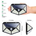 thumbnail image 2 of Solar Lights Outdoor 100 Led, Waterproof Solar Powered Motion Sensor Lights Wall Mount Night Light, 2 pack, 2 of 9