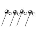 thumbnail image 2 of simhoa 2 Pairs Earring Settings S925 Sterling Post Ear Stud Open Loop Components 5mm, 2 of 8