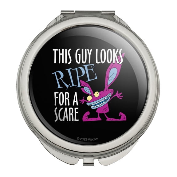 Aaaah Real Monsters Ickis Scare Compact Travel Purse Handbag Makeup Mirror