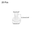 thumbnail image 2 of Uxcell High Temp Silicone Plug T Shaped Solid Silicon Stopper for Powder Coating Sealing Plugs White 13x12.5x6mm 20pcs, 2 of 6