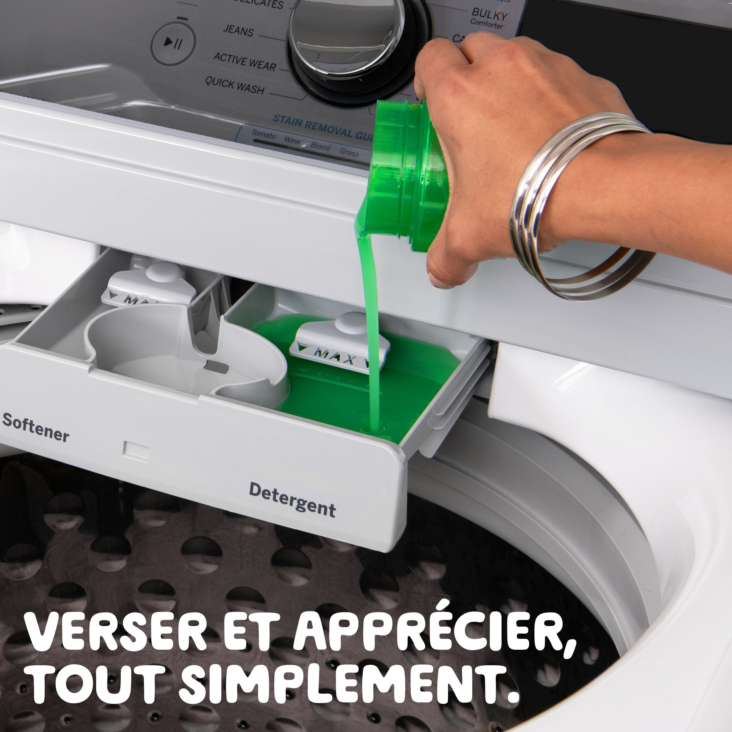 Gain Odour Defense Liquid Laundry Detergent, Super Fresh Blast Scent, 4.2 L, 100 loads, 2 in 1, Laundry Detergent Liquid Soap, HE compatible