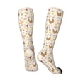 thumbnail image 5 of Lsque Chicken Family Printed Crew Socks Men's Women's LightWeight Thin Casual Calf Socks ,Knee High Socks,Cotton Socks, 5 of 9