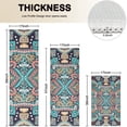 thumbnail image 4 of Multicolor Ethnic Paisley Pattern Kitchen Rugs Sets Of 3,Kitchen Runner Rugs Non Skid Washable,Decorative Kitchen Floor Mats for Kitchen,Sink,Laundry,17"x30"+ 17"x47" + 17"x59", 4 of 6