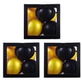 thumbnail image 3 of Caja de decoraciones para fiestas de cumpleaños Macarena 3 piezas decoraciones Negro dorado, 3 of 8