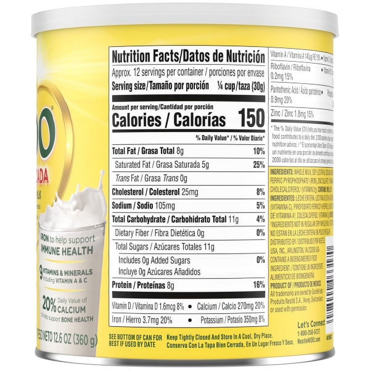 Nido Milk Nutrition Facts - Eat This Much