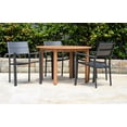 thumbnail image 2 of Amazonia Blois Teak Finish 5 Pieces Round Patio Dining Set, 2 of 16