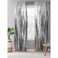 thumbnail image 5 of Sheer Curtains 84 Inches Long, Black Grey Vintage Semi Sheer Curtains Light Filtering Window Treatment, Retro Abstract Art Privacy Voile Drapes for Living Room Bedroom 52x84 Inch, 5 of 7