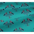 thumbnail image 5 of oneOone Viscose Jersey Fabric Bird & Tree Block Print Fabric BTY 60 Inch Wide, 5 of 5