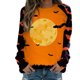 thumbnail image 1 of Camisas Para Mujer Camisetas de Gran Tamaño Manga Larga Moda Casual Cosplay Impreso Cuello Redondo Sudadera Tops Blusa Odeerbi ODB136291, 1 of 5