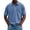 Blue, variant on Mens Polo Shirts Short Sleeve Big and Tall Casual Vintage Twill Mens Shirts Henley Summer Lapel Button Down Lightweight Active T-Shirts Blue M