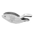 thumbnail image 1 of Stainless Steel Fish Shaped Citrus Juicer Manual Press, Portable Lemon Wedge Squeezer Kitchen Tool, 1 of 5