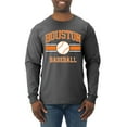 thumbnail image 1 of Wild Bobby City of Houston Baseball Fantasy Fan Sports Men's Long Sleeve T-Shirt, Heather Black, Small, 1 of 6