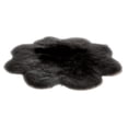 thumbnail image 3 of Shaggy Area Rugs Alfombra de piso Súper suave de flores se la la adaptaciónción a de juegos para (3 piezas, 17 colores) Negro Soledad Alfombras de área, 3 of 5